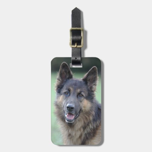 Portrait of German Sheppard Luggage Tag