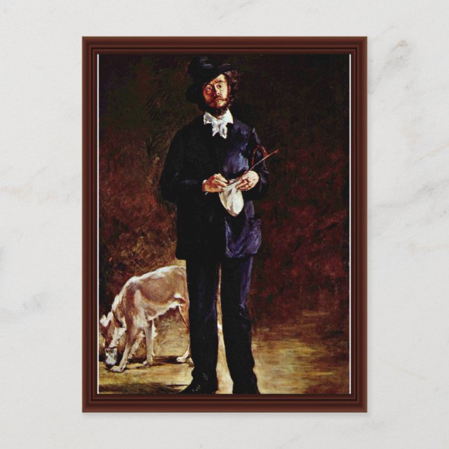 Portrait Of Gilbert-Marcellin Desboutin Postcard (Front)