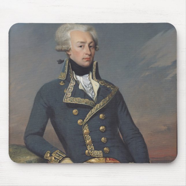 Portrait of Gilbert Motier as a Lieutenant Mouse Pad (Front)