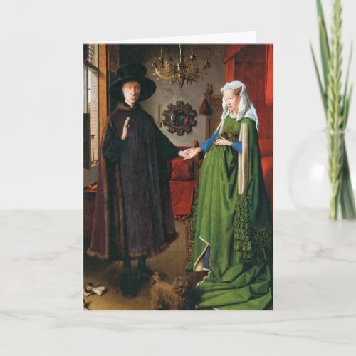 Portrait of Giovanni Arnolfini and His Wife Card