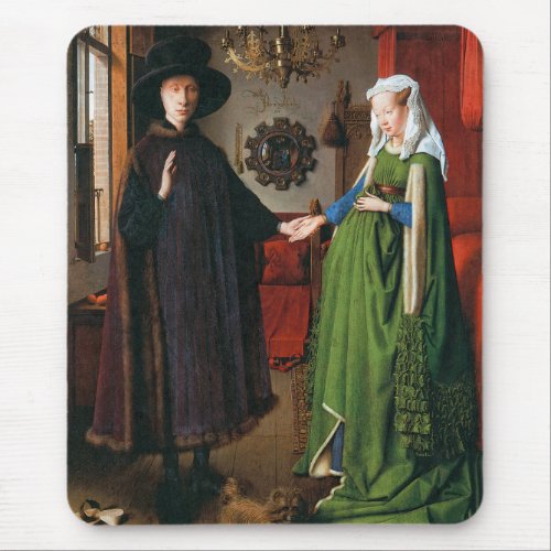Portrait of Giovanni Arnolfini and His Wife Mouse Pad