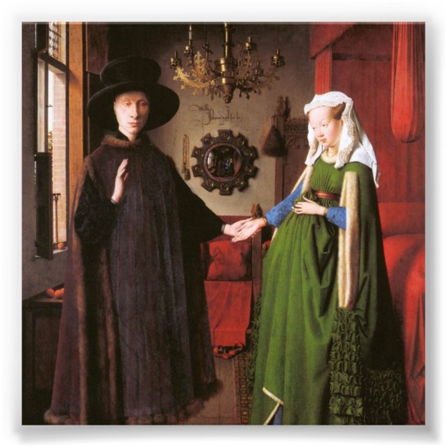 Portrait of Giovanni Arnolfini and his Wife Photo Print (Front)