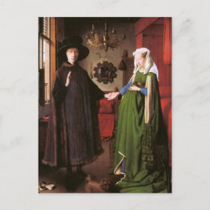Portrait of Giovanni Arnolfini and his Wife Postcard