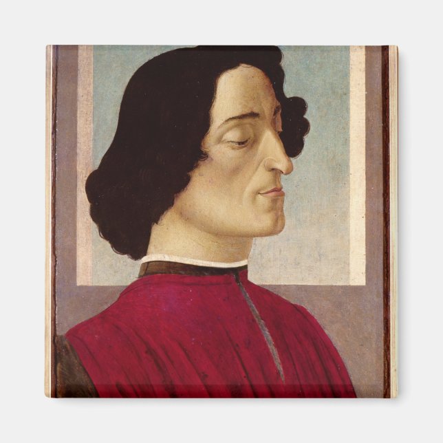 Portrait of Giuliano de' Medici  c.1480 Magnet (Front)