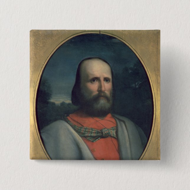 Portrait of Giuseppe Garibaldi 2 Pinback Button (Front)
