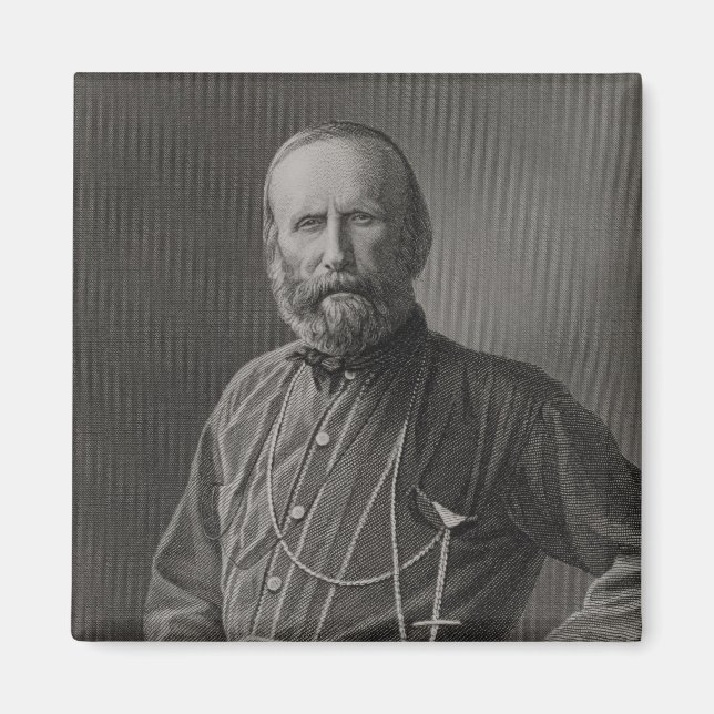 Portrait of Giuseppe Garibaldi Magnet (Front)