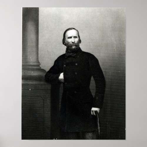Portrait of Giuseppe Garibaldi Poster
