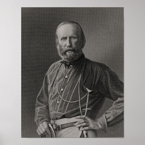 Portrait of Giuseppe Garibaldi Poster