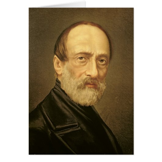 Portrait of Giuseppe Mazzini Cards (Front)