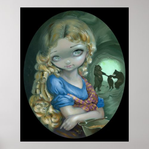 Portrait of Goldilocks ART PRINT Bear Dance