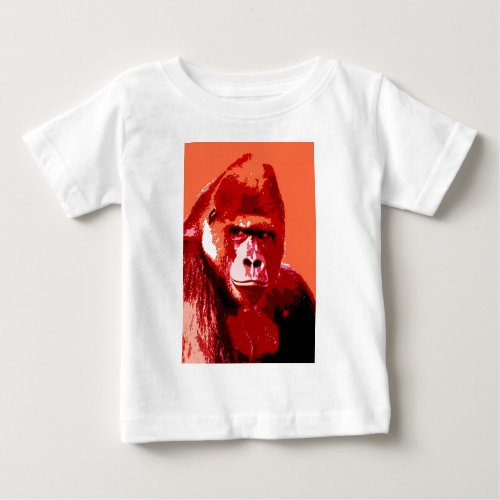 Portrait of Gorilla Baby T_Shirt