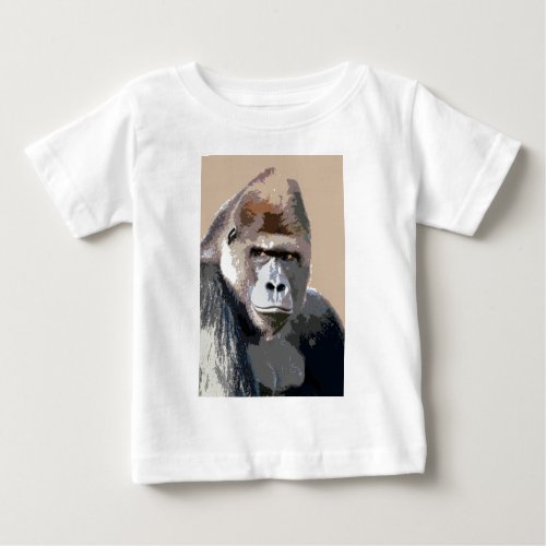 Portrait of Gorilla Baby T_Shirt