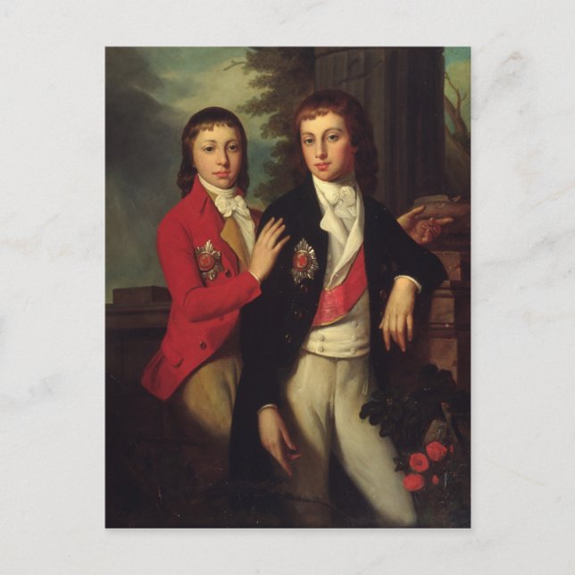 Portrait of Grand Prince August of Oldenburg Postcard (Front)