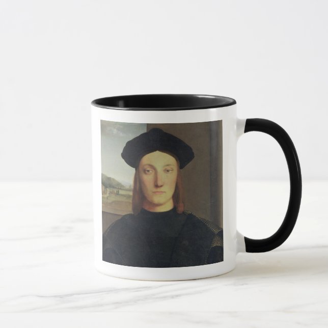Portrait of Guidobaldo da Montefeltro, Duke of Urb Mug (Right)