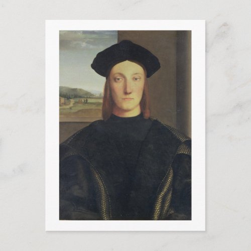 Portrait of Guidobaldo da Montefeltro Duke of Urb Postcard