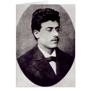 Portrait of Gustav Mahler, 1878 Cards