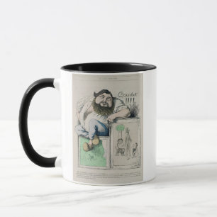 Portrait of Gustave Courbet (1819-77) illustration Mug
