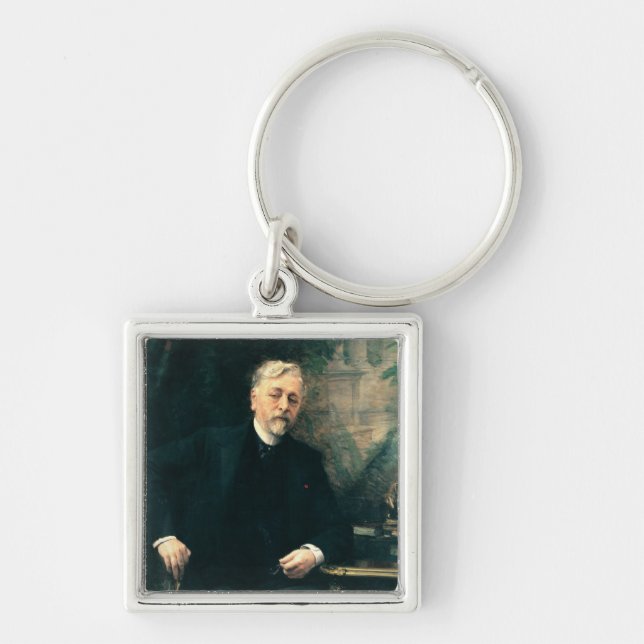 Portrait of Gustave Eiffel  1905 Keychain (Front)