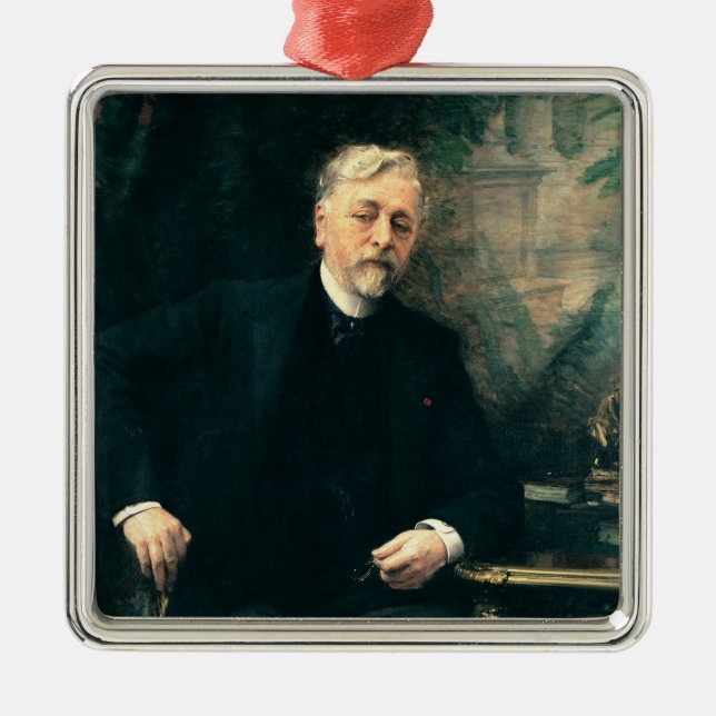 Portrait of Gustave Eiffel  1905 Metal Ornament (Front)