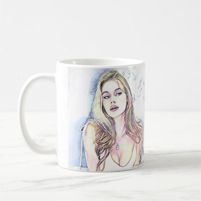 Portrait of Hailey    Coffee Mug (Left)
