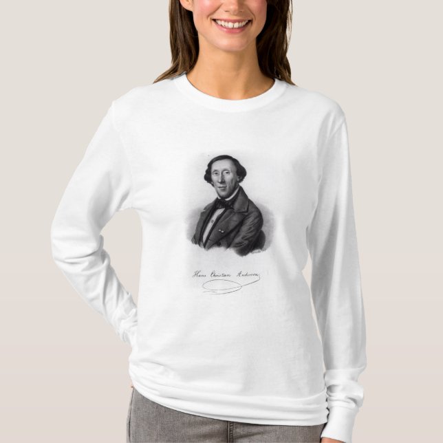 Portrait of Hans Christian Andersen T-Shirt (Front)