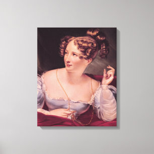 Portrait of Harriet Smithson Canvas Print