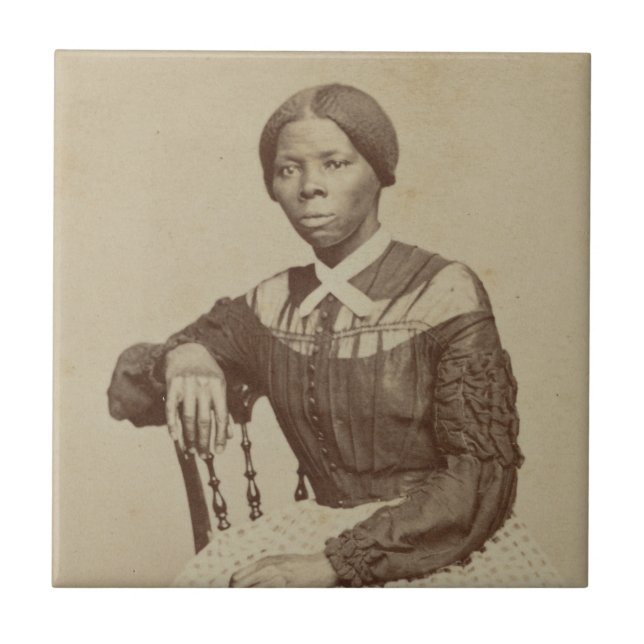 Portrait of Harriet Tubman | 1868-69 Ceramic Tile (Front)