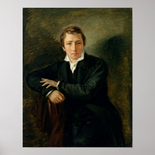 Portrait of Heinrich Heine  1831 Poster