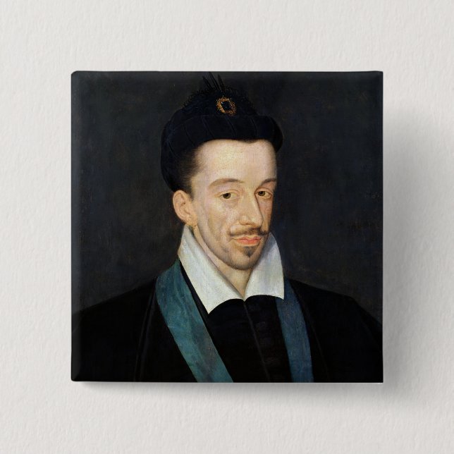 Portrait of Henri III Pinback Button (Front)