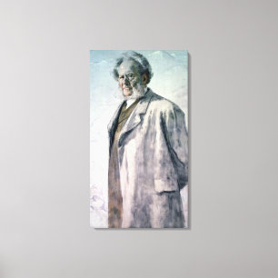Portrait of Henrik Ibsen, 1895 Canvas Print