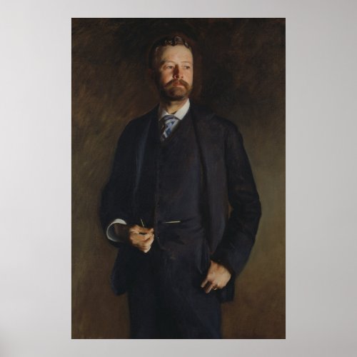 Portrait of Henry Cabot Lodge by JS Sargent Poster