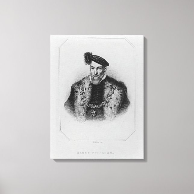 Portrait of Henry Fitzalan, 12th Earl of Canvas Print (Front)