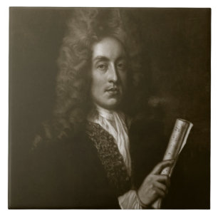 Portrait of Henry Purcell (1659-95) engraved by Ge Ceramic Tile