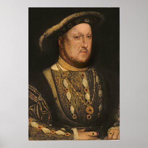 Portrait of Henry VIII  c1536 Poster