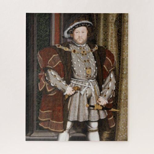 Portrait of Henry VIII Hans Holbein the Younger Jigsaw Puzzle