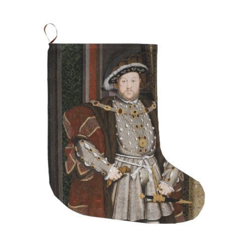 Portrait of Henry VIII Hans Holbein the Younger Large Christmas Stocking