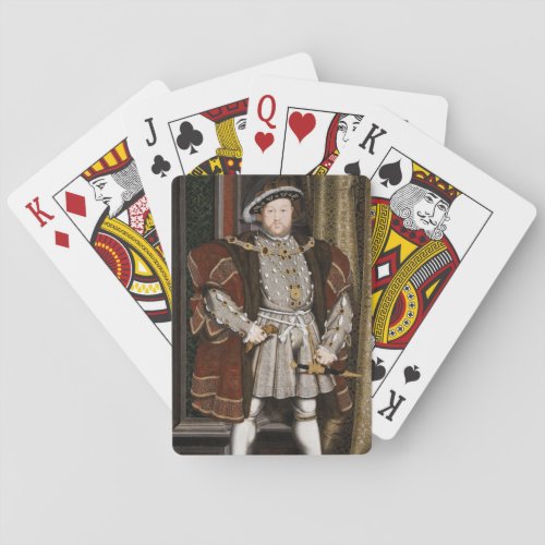 Portrait of Henry VIII Hans Holbein the Younger Playing Cards