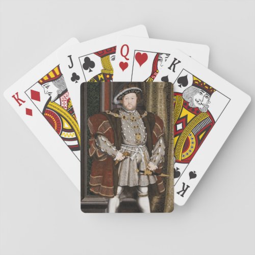 Portrait of Henry VIII Hans Holbein the Younger Poker Cards