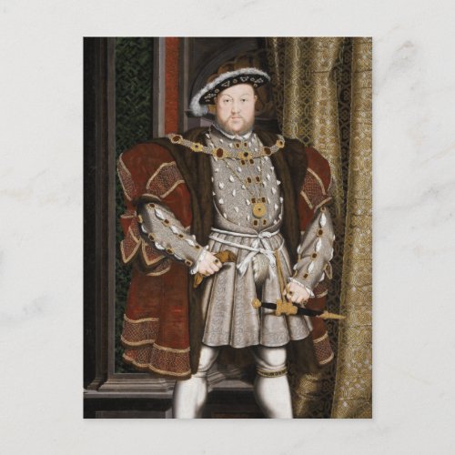 Portrait of Henry VIII Hans Holbein the Younger Postcard