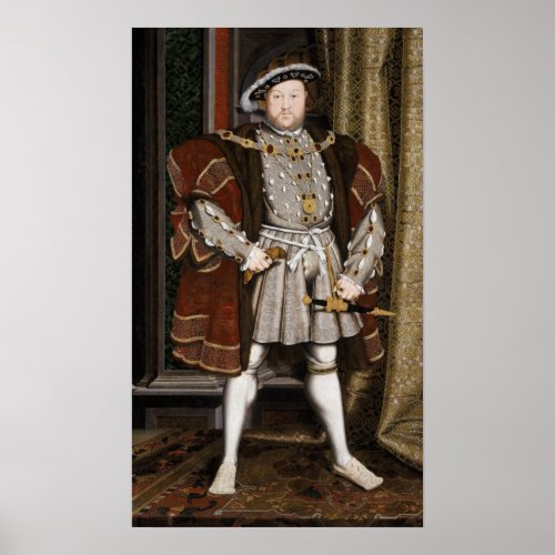 Portrait of Henry VIII Hans Holbein the Younger Poster