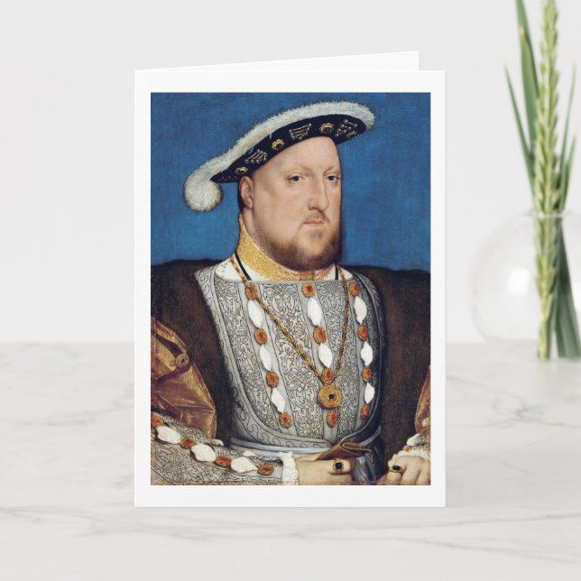 Portrait of Henry VIII of England, Holbein Card (Front)