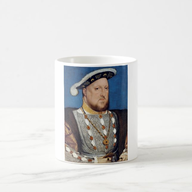 Portrait of Henry VIII of England, Holbein Coffee Mug (Center)