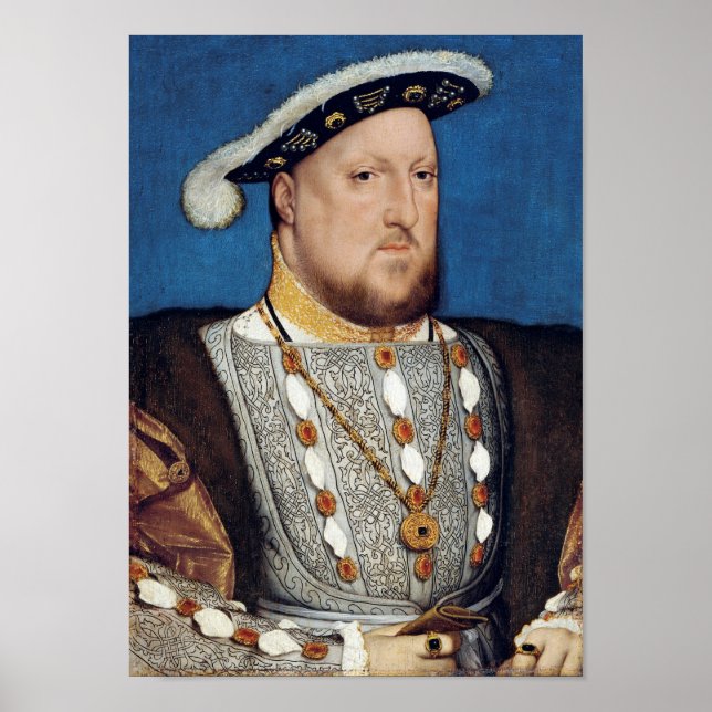 Portrait of Henry VIII of England, Holbein Poster (Front)