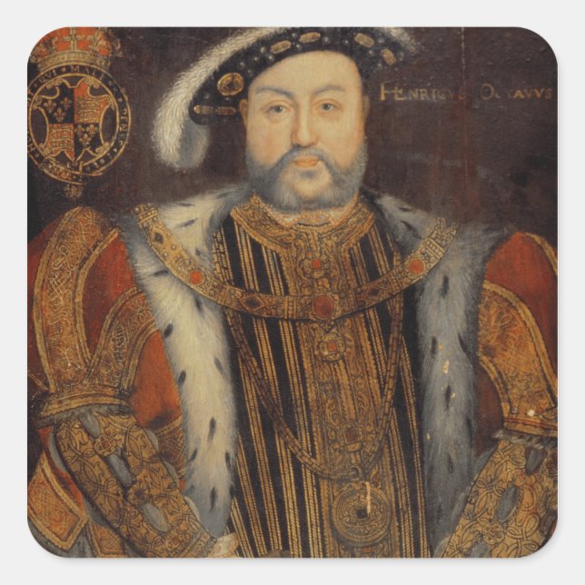 Portrait of Henry VIII Square Sticker (Front)