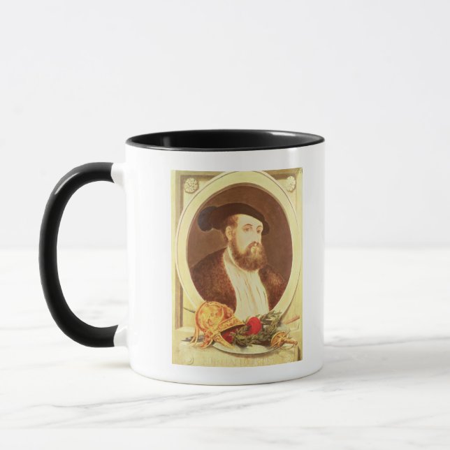 Portrait of Hernan Cortes Mug (Left)