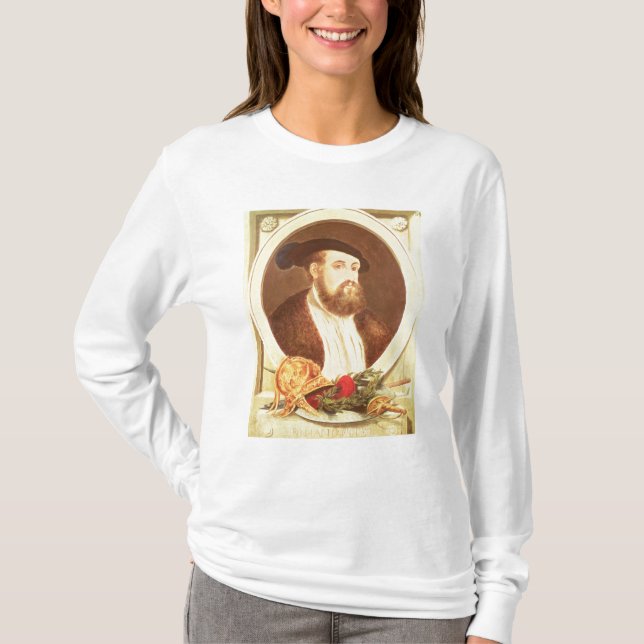 Portrait of Hernan Cortes T-Shirt (Front)
