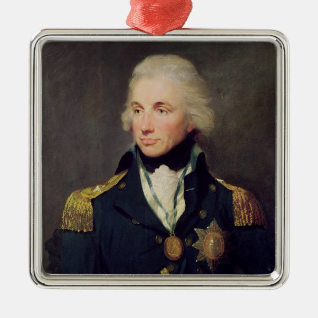 Portrait of Horatio Nelson , Viscount Nelson Metal Ornament (Front)