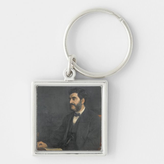 Portrait of Hormuzd Rassam, 1869 Keychain (Front)