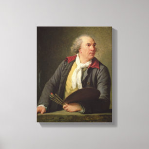 Portrait of Hubert Robert 1788 Canvas Print