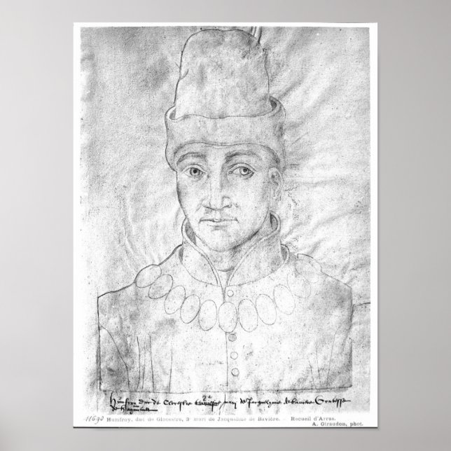 Portrait of Humphrey of England Poster (Front)